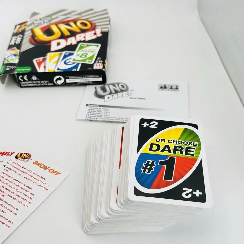Mattel Games UNO Dare Card Game for Family Night New Open Box